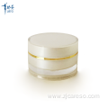 Wide Mouth Double Wall Cylinder Acrylic Cream Jar